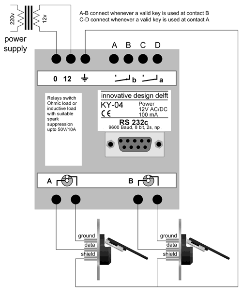 Wiring scheme for the KY-04d