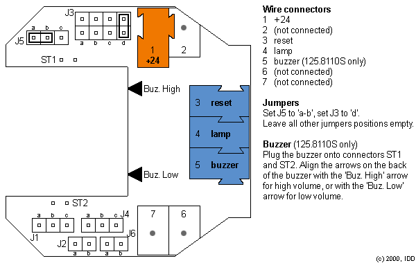 The 125.8110S wiring scheme